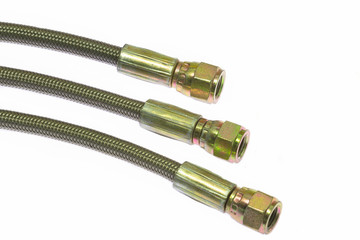 Fototapeta premium Hydraulic hoses and flexible object for industry.