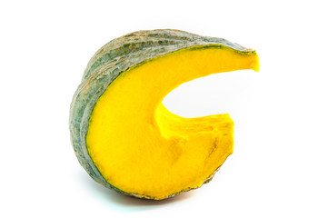 Pumpkin Slice on the white background