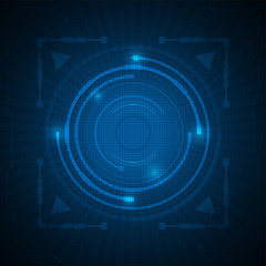 abstract tech pattern design innovative concept blue darkness background