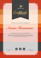 certificate template ,Vector illustration