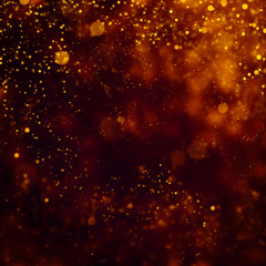 glittering stars on bokeh background