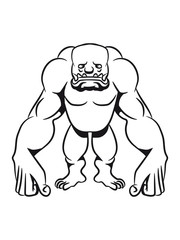 Monster funny muscles