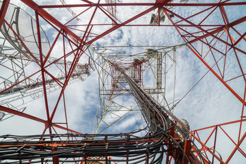 High voltage pole, Electric pole