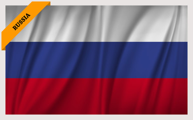 National flag of Russia - waving edition