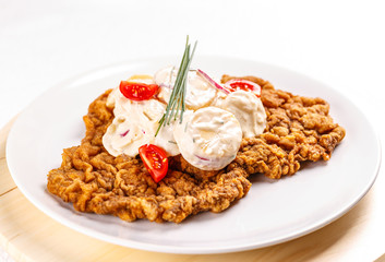 Delicious wiener schnitzel