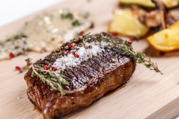 Grilled bbq steak