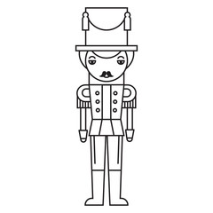 Nutcracker Outlined Silhouette