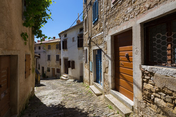 alley in Motovun. Croatia.