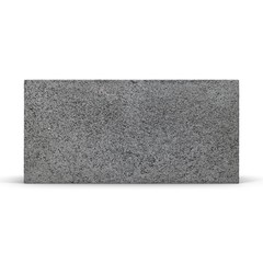 Single Gray Concrete Cinder Block Isolated on White 3D Illustration - 120851902