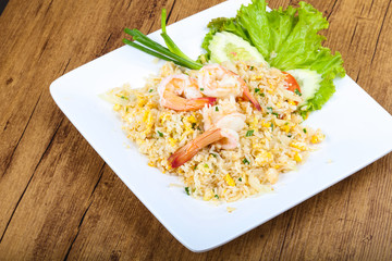 Fried rice with prawn