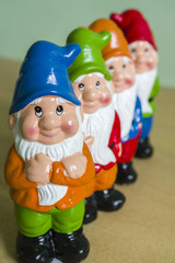 Groupe de nains de jardin