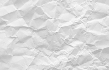 Background of crumpled white paper