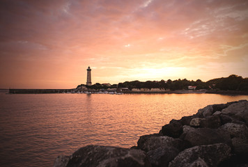coucher de soleil sur st georges-de-didonne