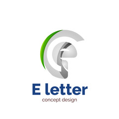 Vector letter concept logo template, abstract business icon