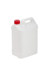 White plastic jerrycan