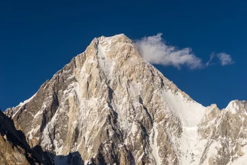 Crédence de cuisine en verre imprimé Gasherbrum Sommet de la montagne Gasherbrum 4, K2trek