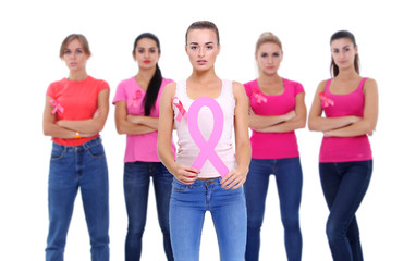 Obraz premium breast cancer awareness health concept.