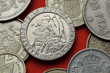 Coins of Spain. Spanish painter Ramon Bayeu.