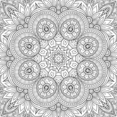 Vector Seamless Abstract Tribal Pattern