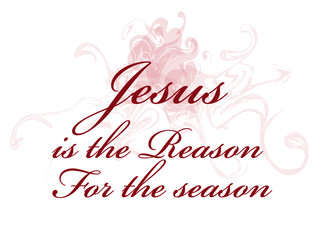 Naklejka na ściany i meble Jesus is the reason for the season