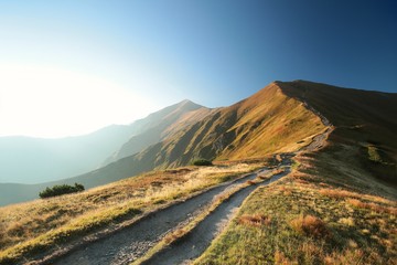 Obraz premium Trial to the peak in Tatra Mountains, Poland