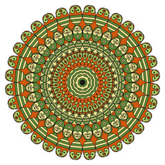 Round ethnic pattern
