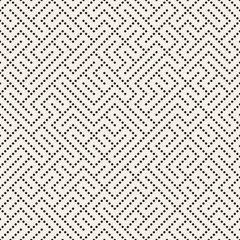 Vector Seamless Black and White Dotted Irregular Maze Perforation Pattern