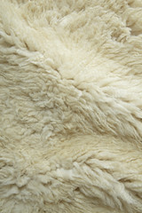 A full page of soft white sheep skin background texture