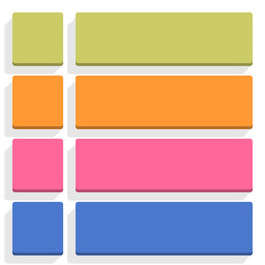 Flat blank icon empty internet color button