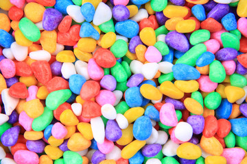 Fototapeta na wymiar boulders with plastic colors
