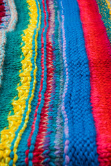 striped colorful wool texture