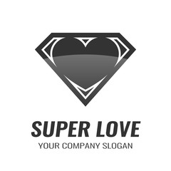 Logo. Icon. Heart. Super love.