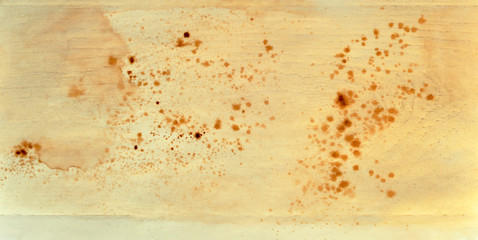 Abstract Background, Print off Boards with Brown Coffee Stains on Paper