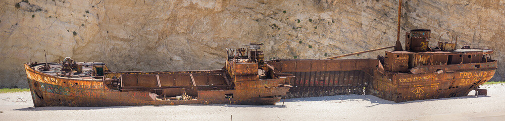 Navagio beach in Zakynthos