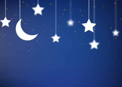 night background with sky and stars
