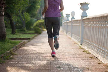 Papier Peint photo Lavable Jogging sporty woman jogging
