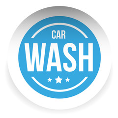 Car wash button icon vector