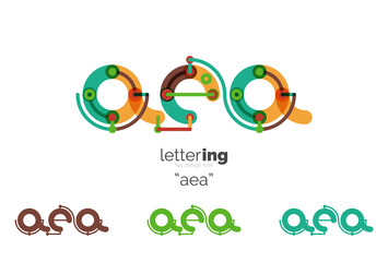 Alphabet letter font logo business icon