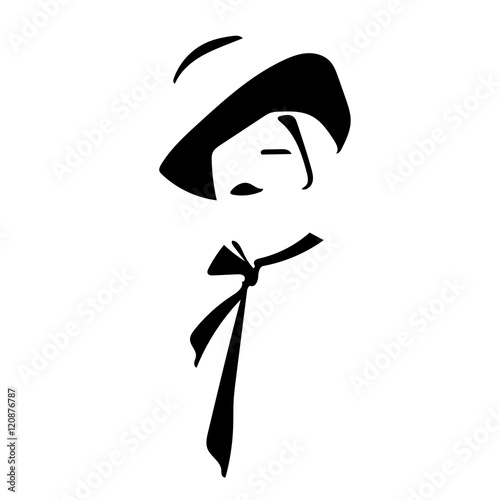 Virgolette Principali Immagini Volti Stilizzati Collezione