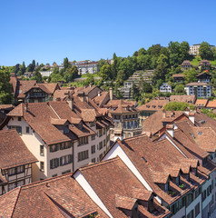 Fototapeta na wymiar View on the old town of the city of Bern, Switzerland