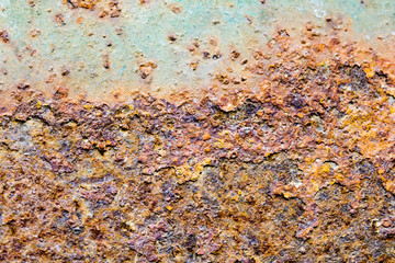 Metallic texture with rust for backgrounds