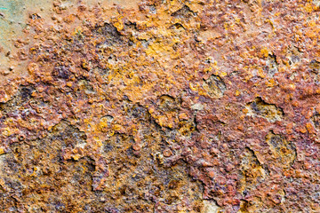Metallic texture with rust for backgrounds