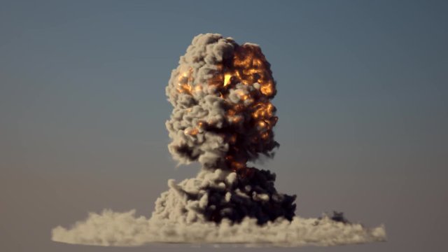 nuke explosion with alpha mask