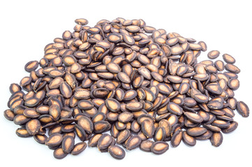 watermelon seed on white background