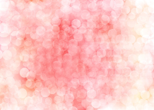 Red bokeh circles abstract background for Celebration background.