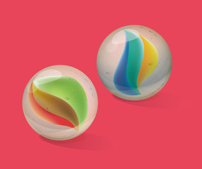 Nostalgic toy: Marbles