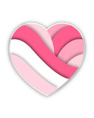 Розовое сердце. Лого
