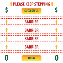 abstract infographic,please keep stepping, Illustration EPS10