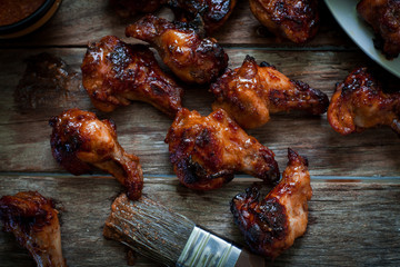 chicken wing with sauce