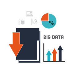 big data management icons vector illustration design